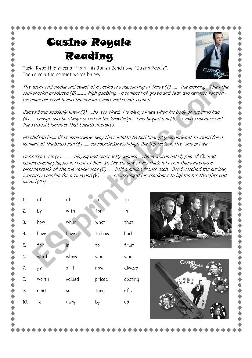 Casino Royale Reading Exercise