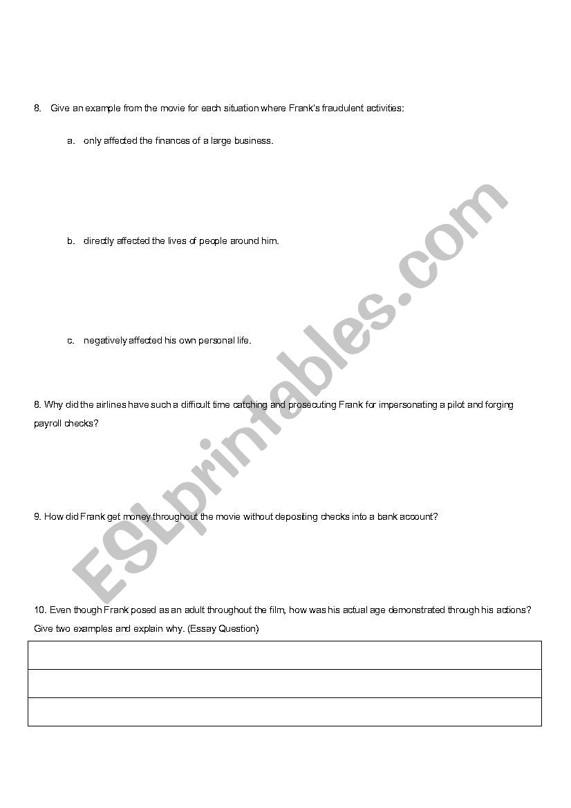 🎉 Catch me if you can essay. Catch Me If You Can Essay. 20221021