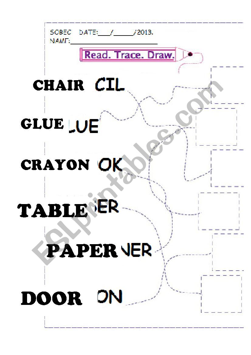 MY CLASSROOM worksheet