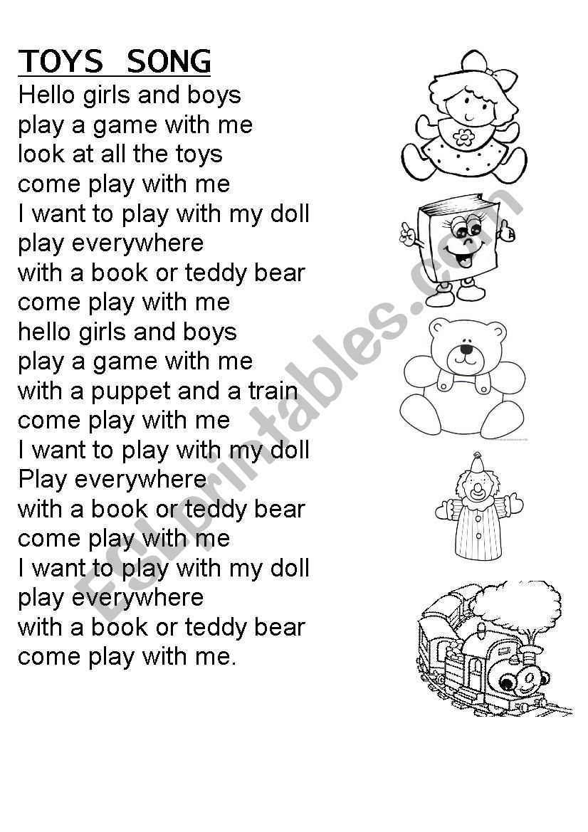 toys worksheet