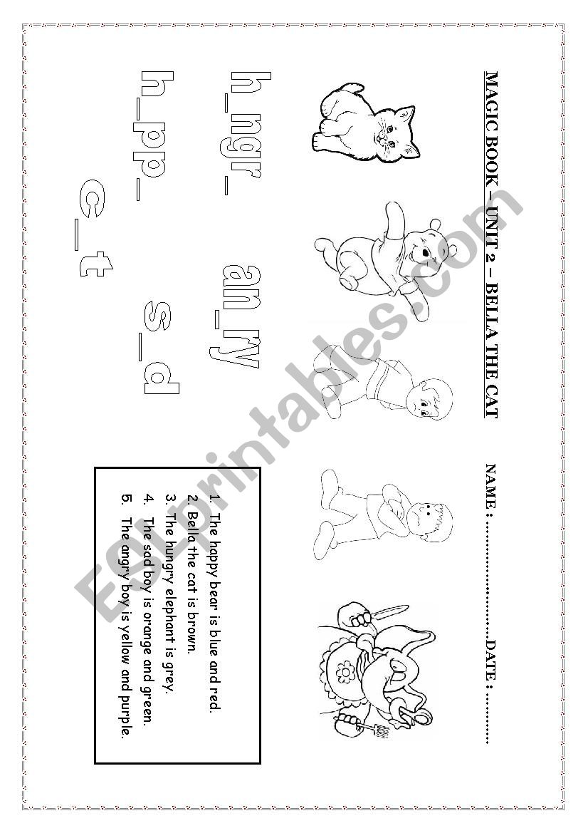 easy adjectives - practice worksheet