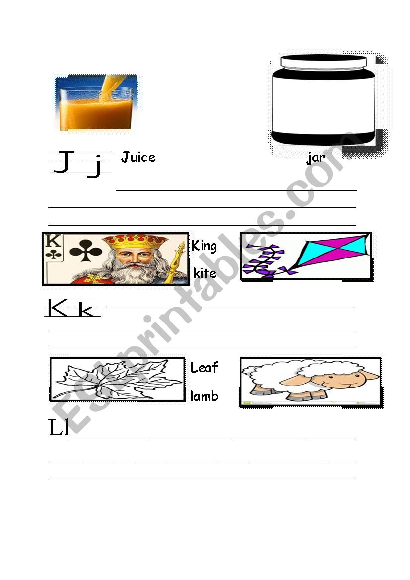 English Alphabet part 4 worksheet