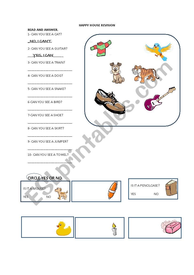 Happy House 1  worksheet