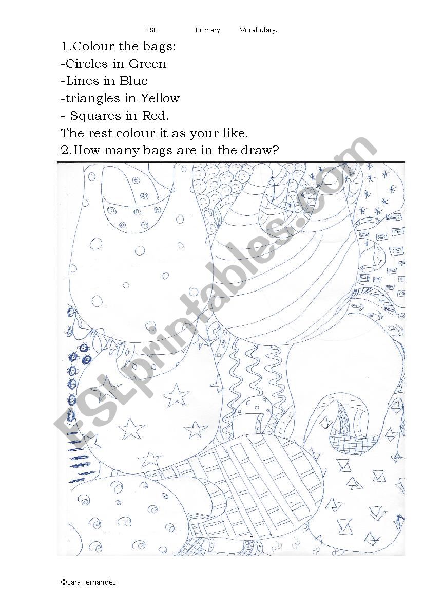 Colours and patterns  worksheet