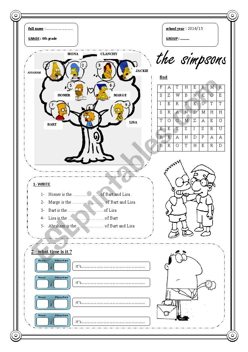 the simpson worksheet