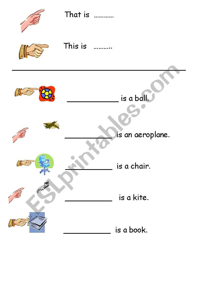 That is / This is worksheet