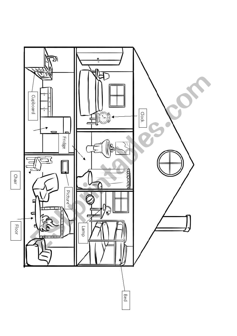 parts at home. inside worksheet