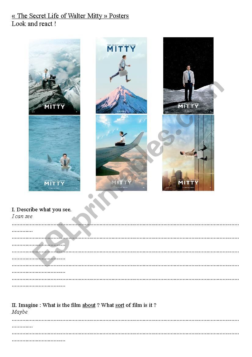 The Secret Life of Walter Mitty : Movie Posters