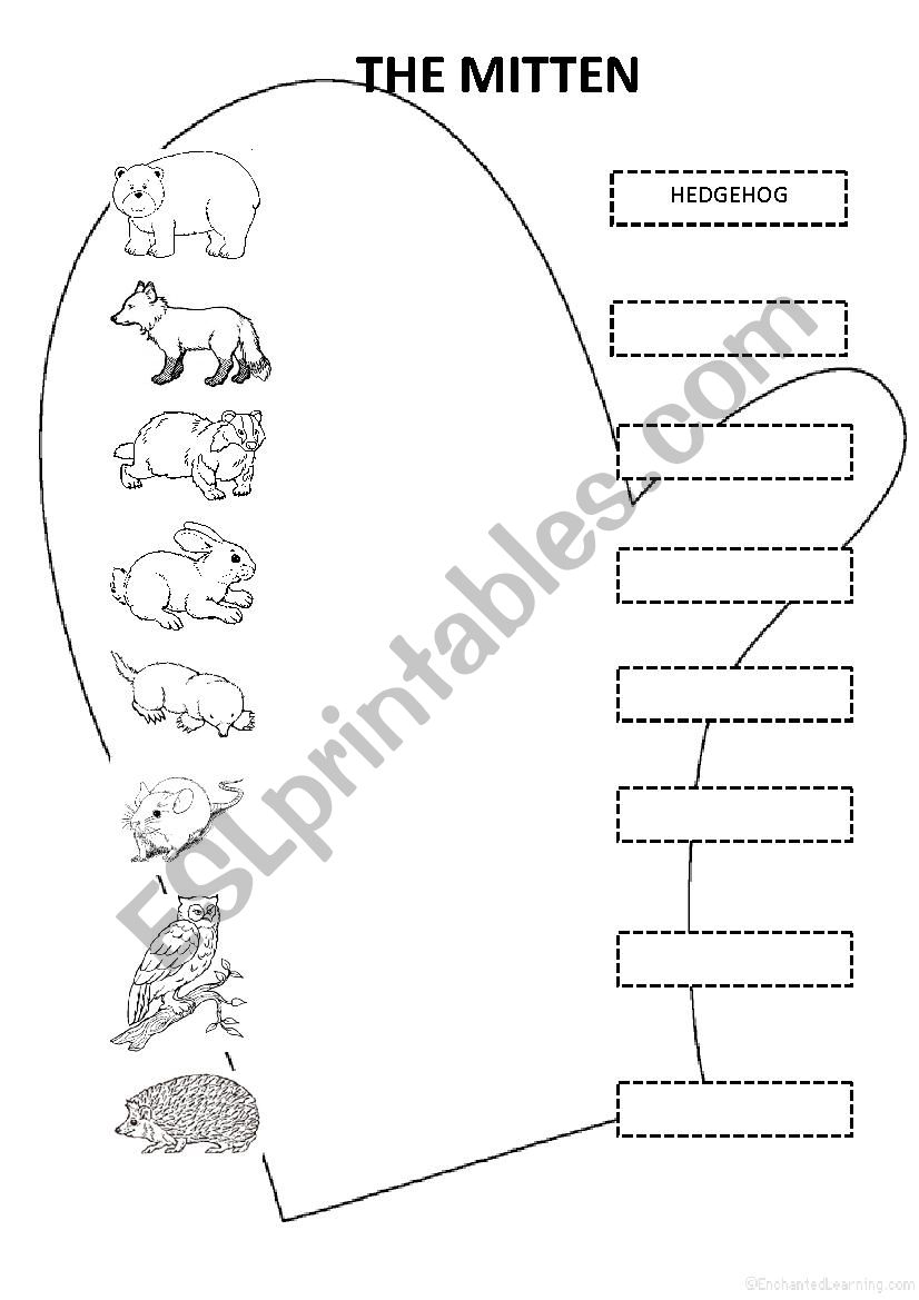 the mitten worksheet