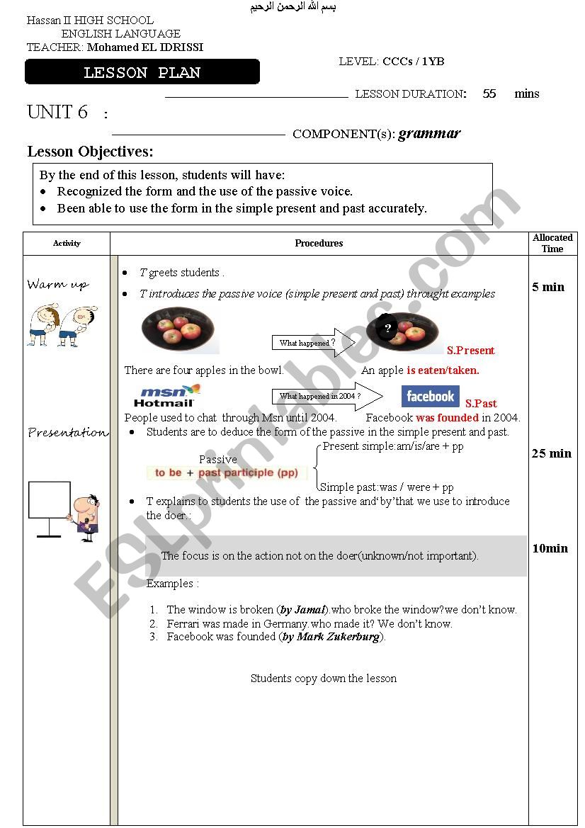 Passive voice worksheet