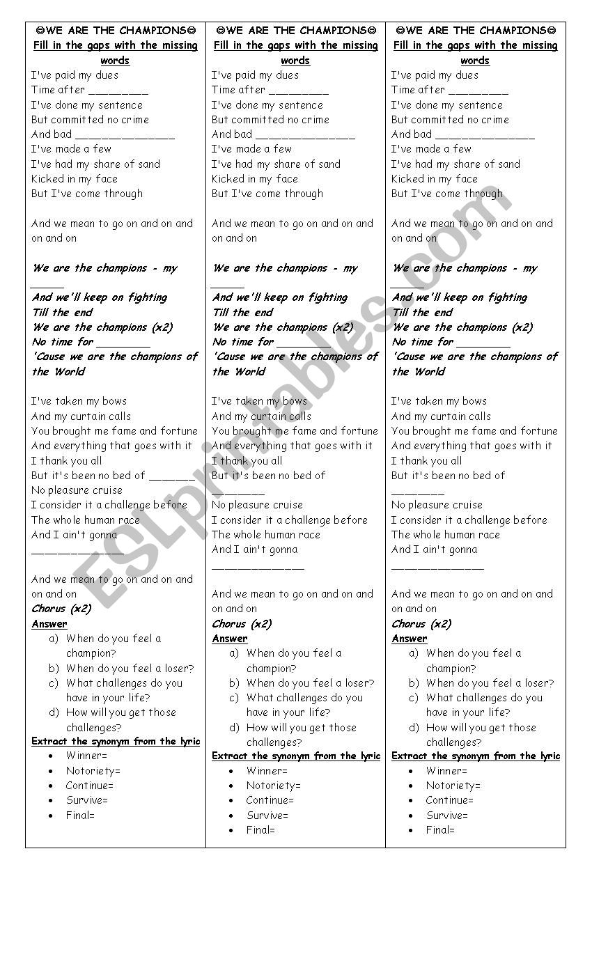 Listenig Exercises  worksheet