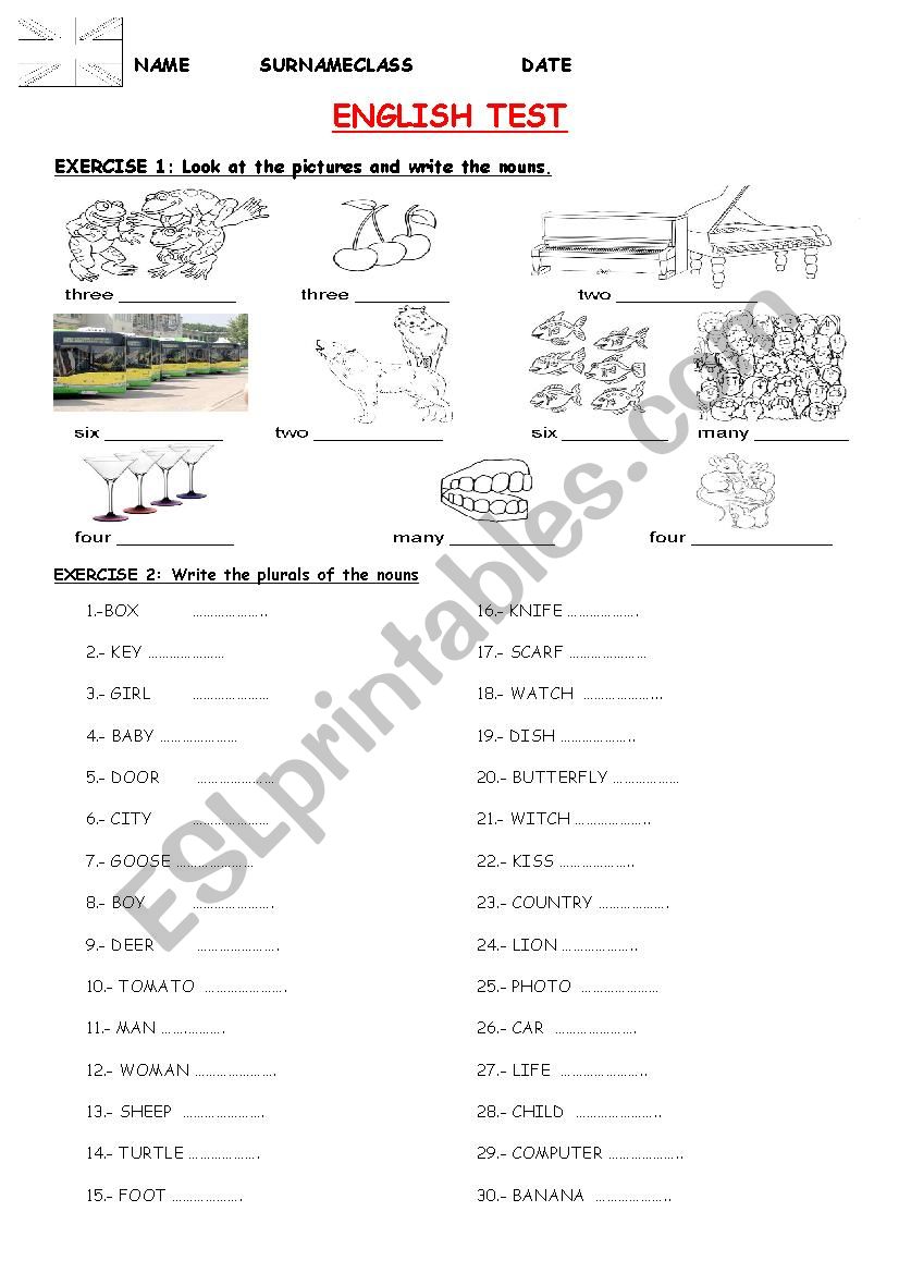 plural-test-esl-worksheet-by-franciuzzz