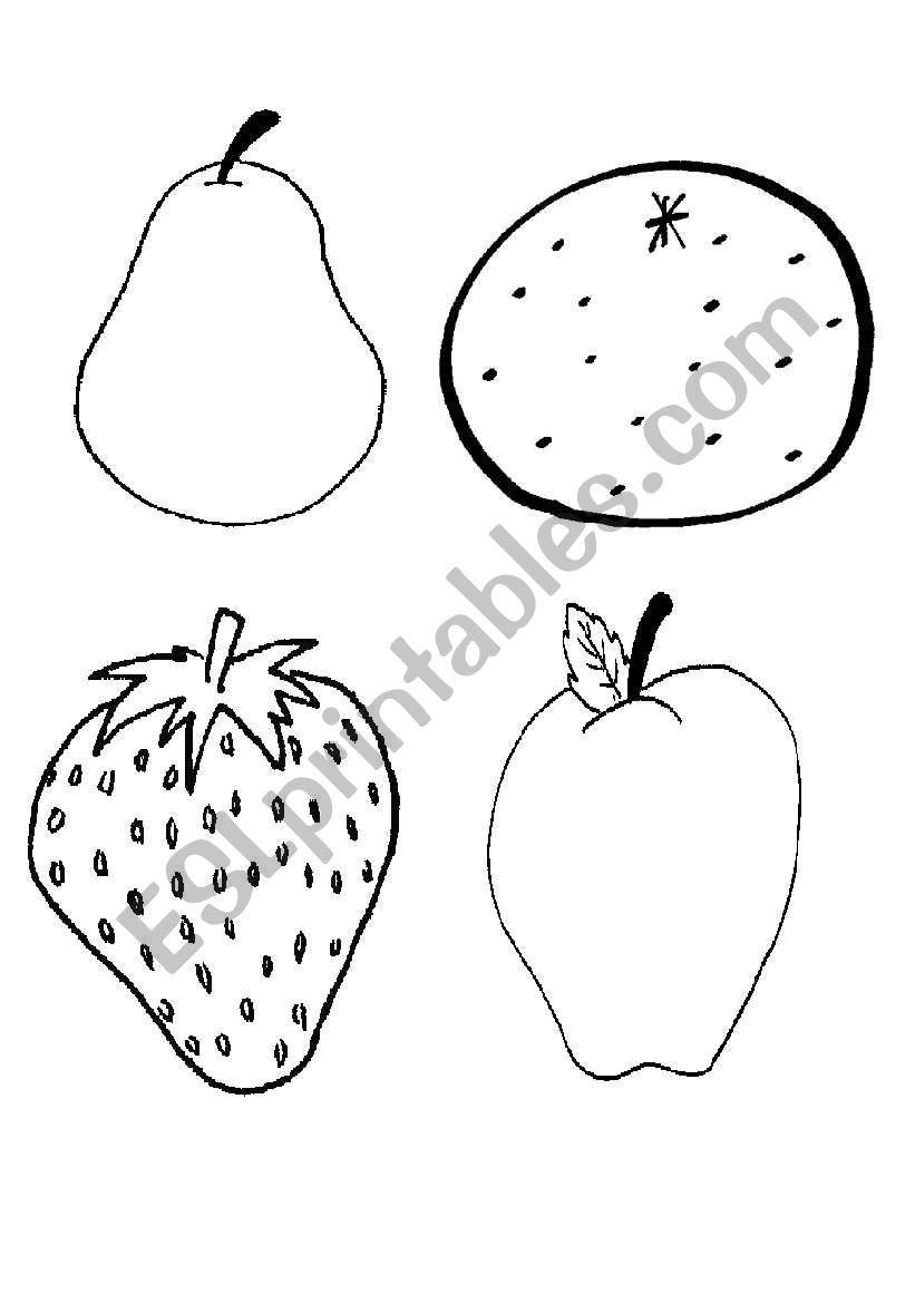 FRUITS worksheet