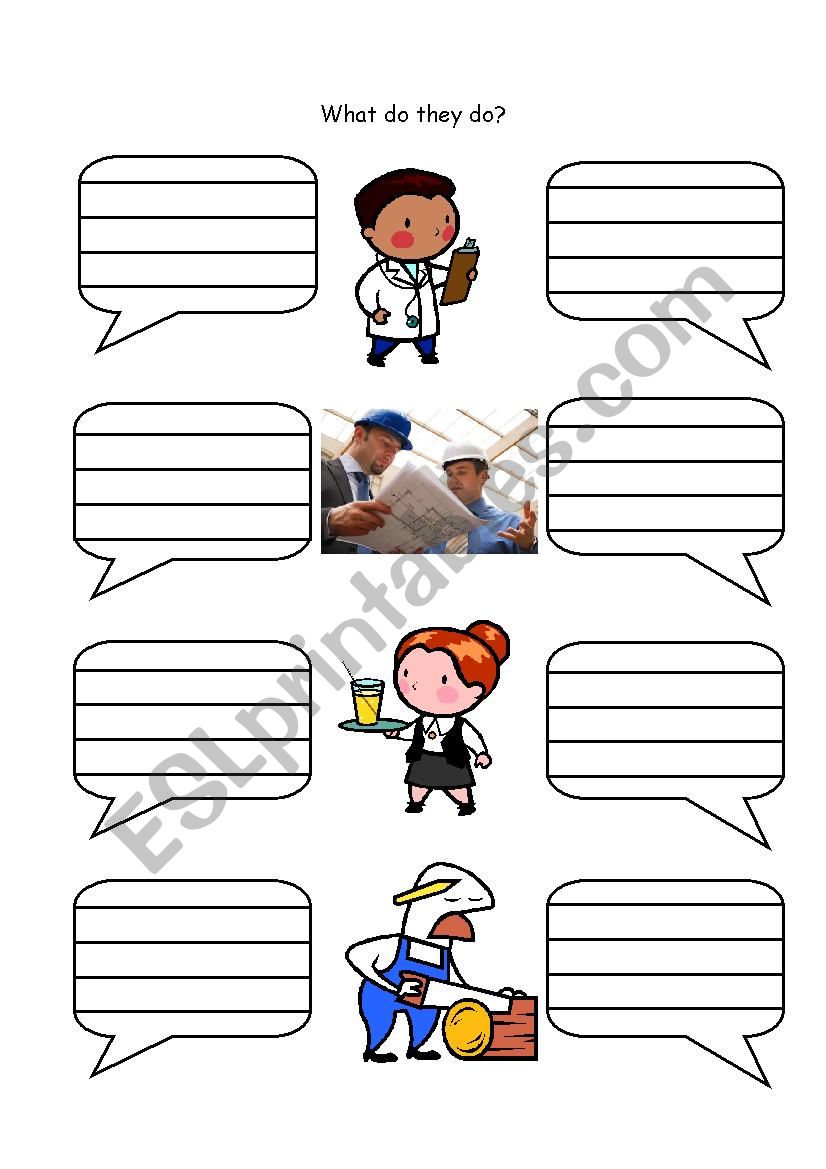 What do they do worksheet worksheet