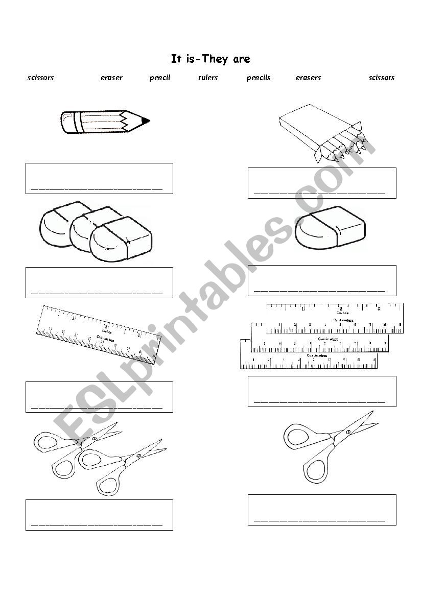 It is - tbhey are worksheet