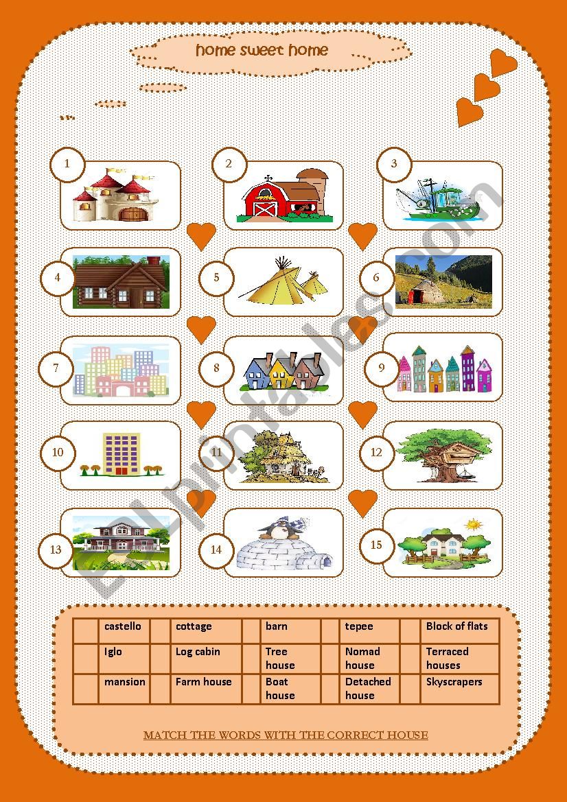 home  worksheet