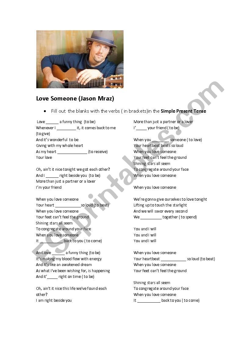 Song  Love Someone   by Jason Mraz