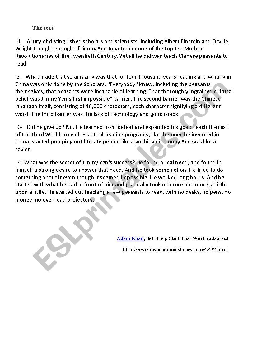 education worksheet