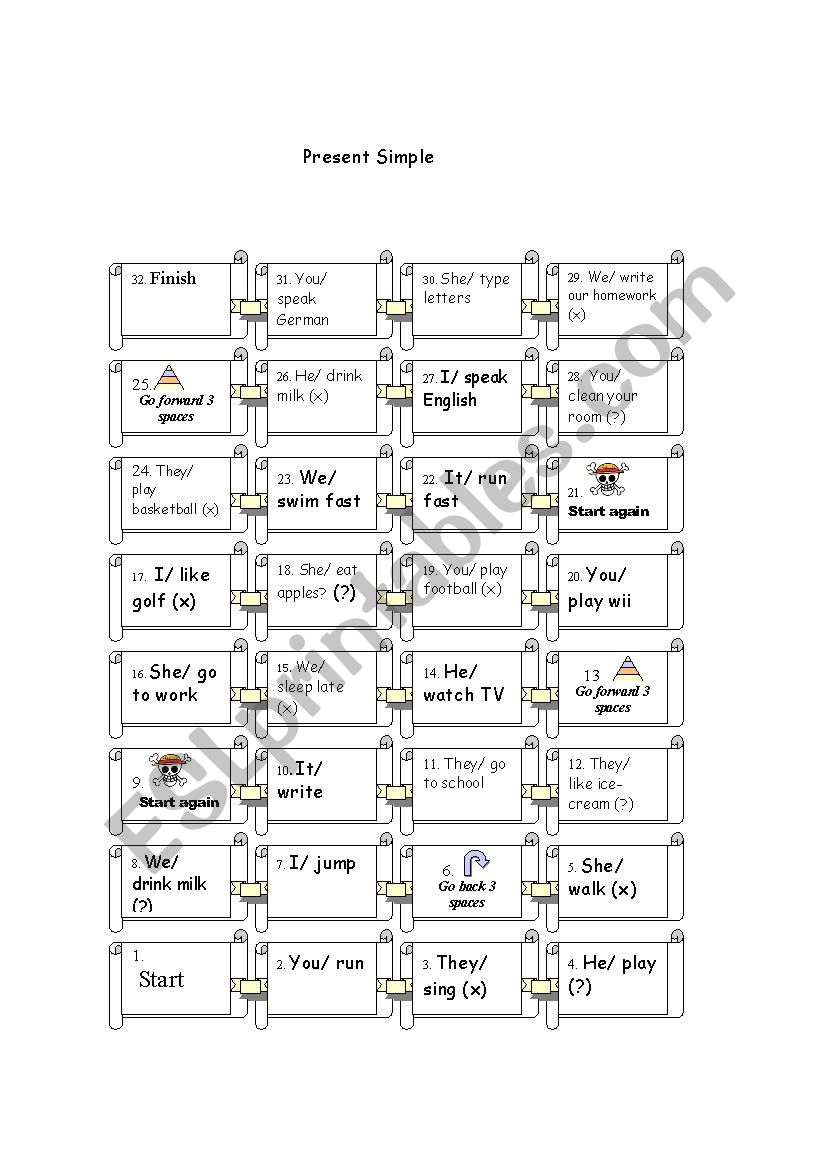 Present Simple  worksheet