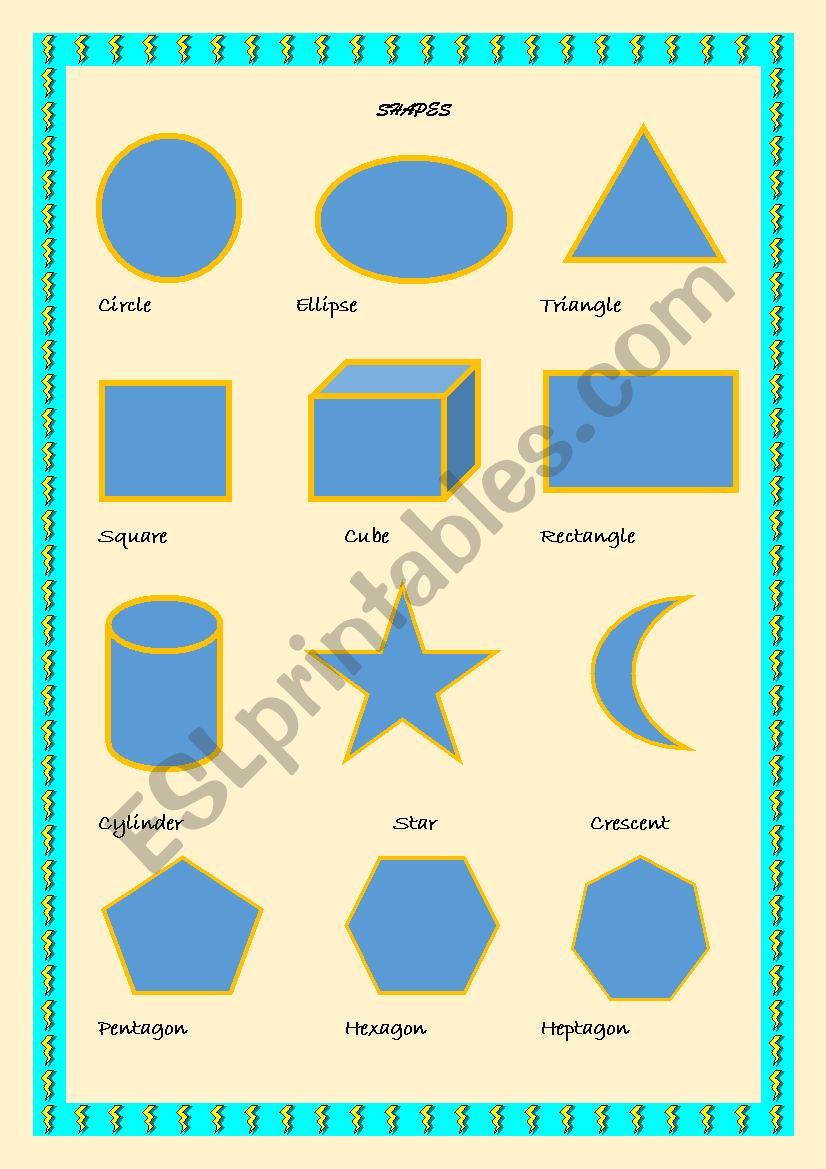 Shapes worksheet