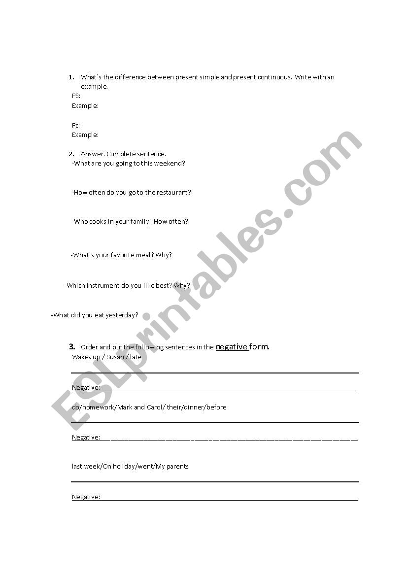 qualification exam worksheet