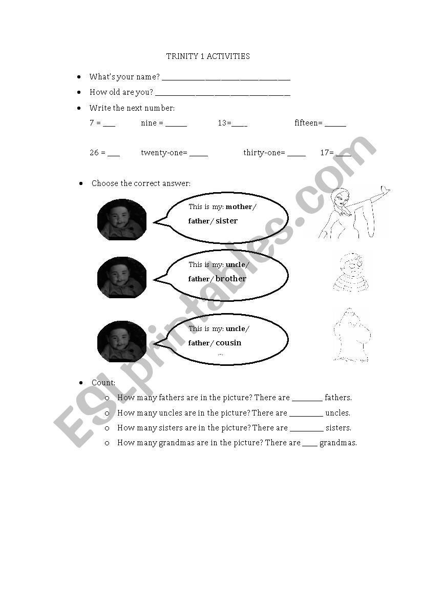Test  worksheet