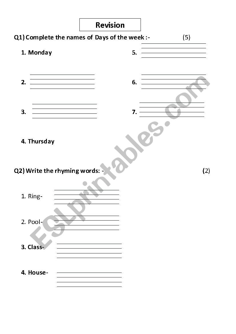 ENGLISH VOCABULARY worksheet