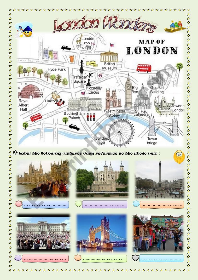 London wonders worksheet