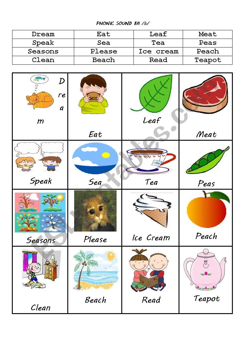 PHONIC EA worksheet