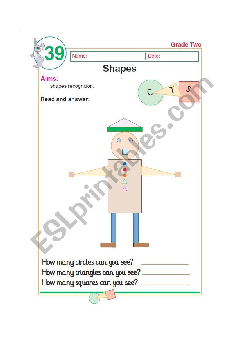 Shapes worksheet