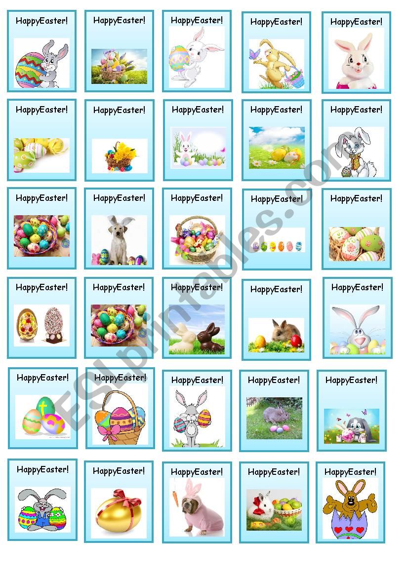 Easter Stickers worksheet