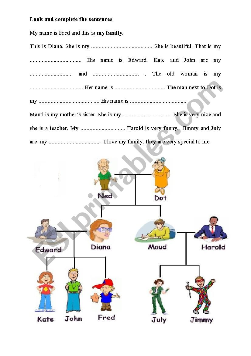 Family worksheet