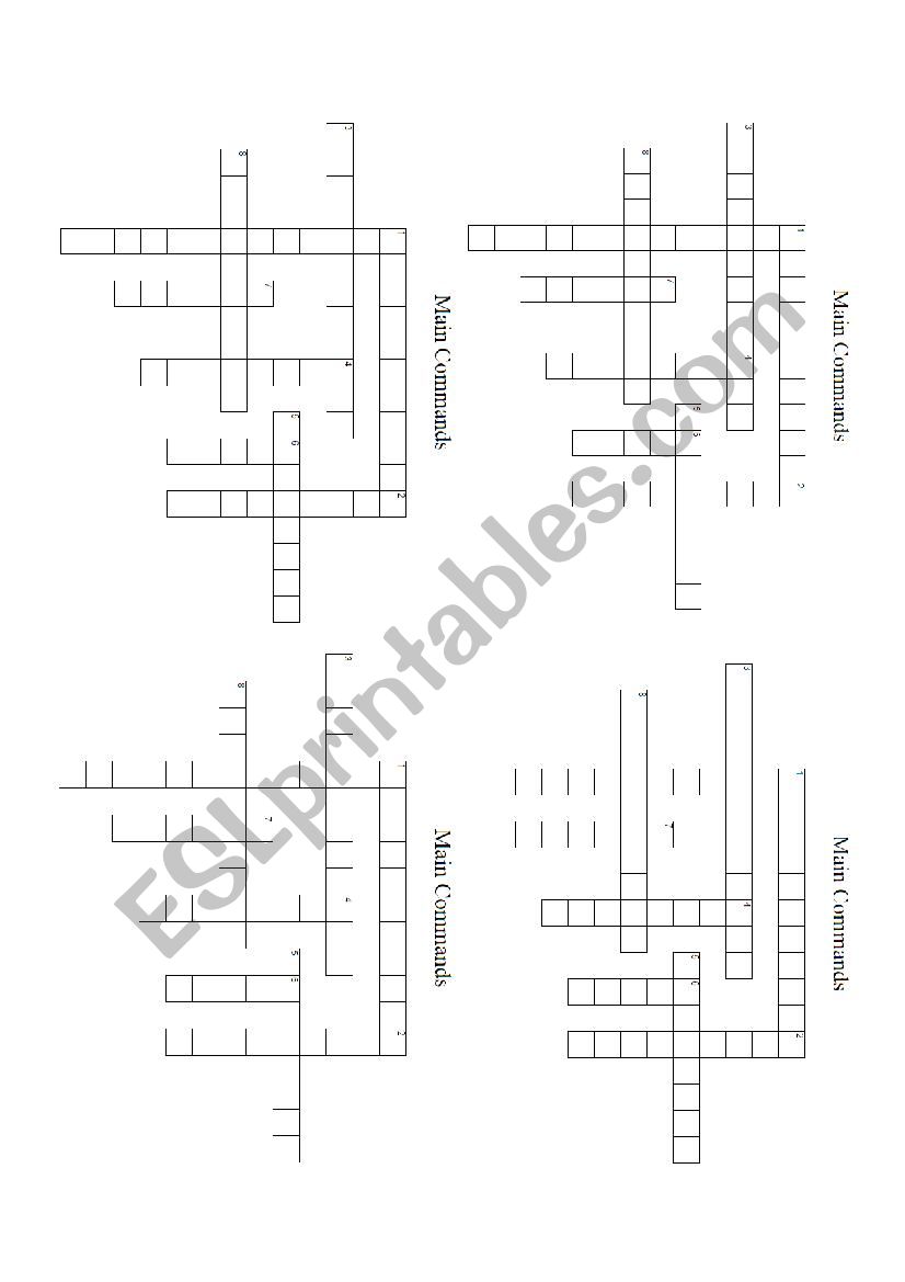 Cross word of greetings worksheet