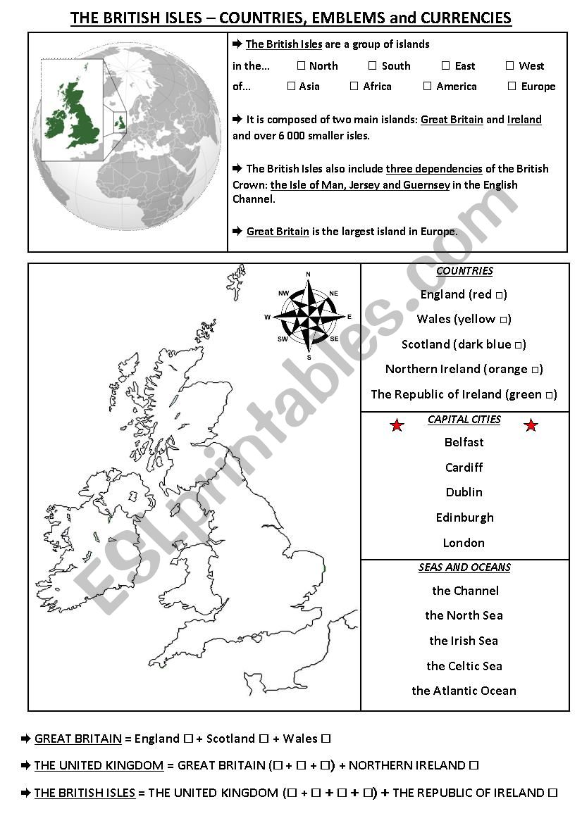 The British Isles - Maps and Geography