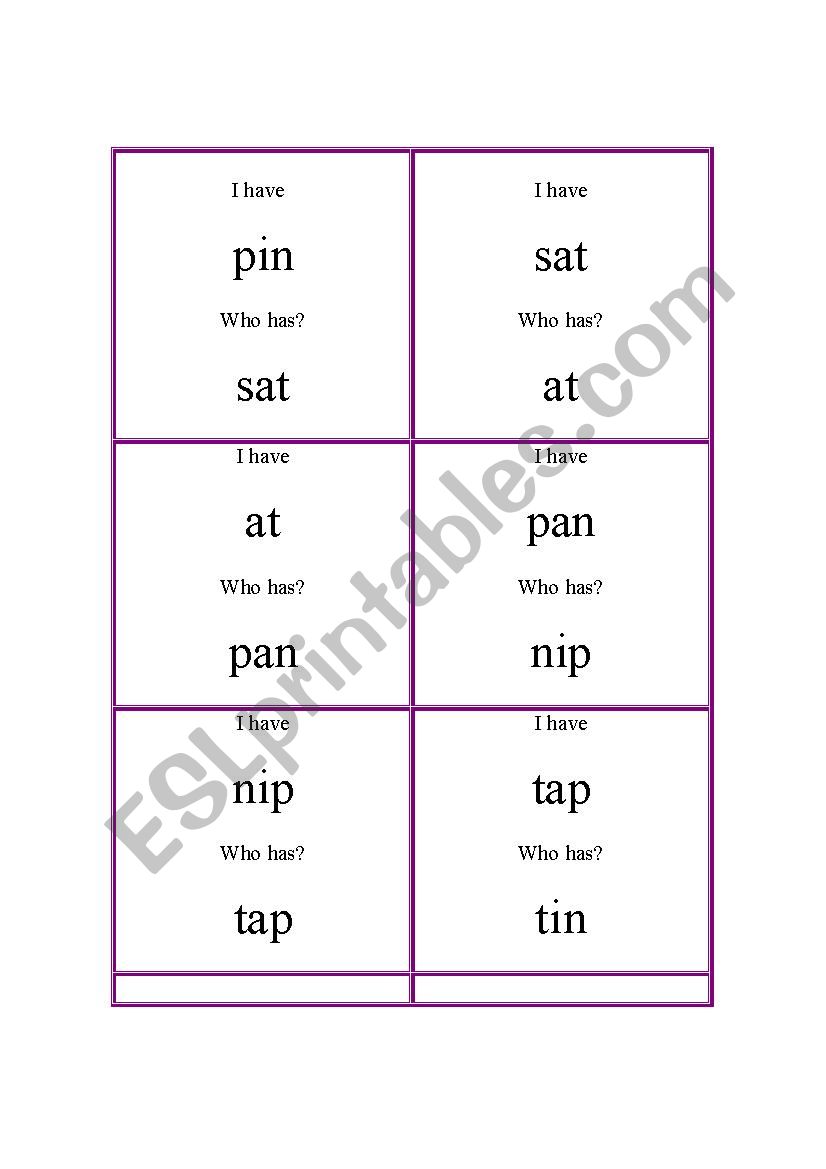 i have who has game jolly phonics group 1 esl worksheet by sarah johnes