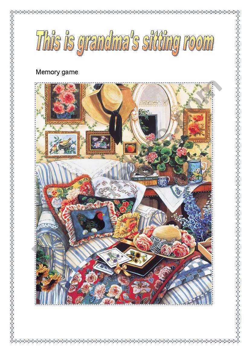 This is grandmaÂ´s sitting room