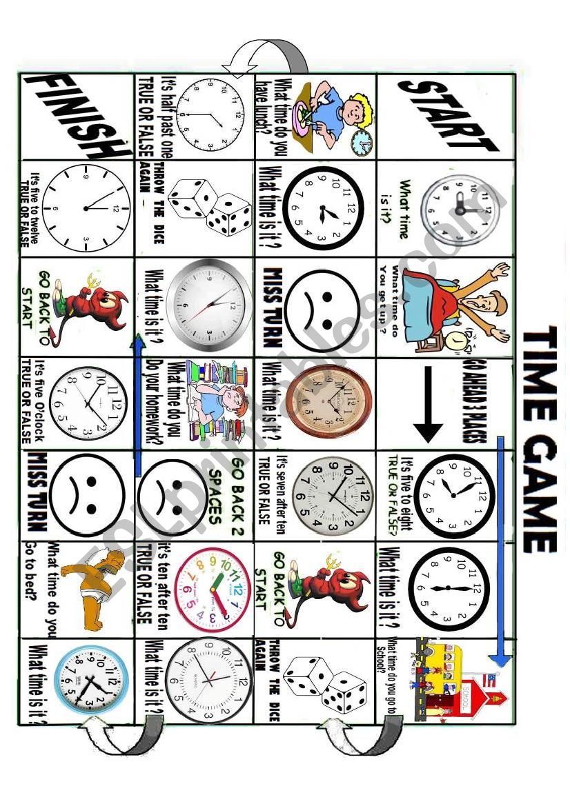 TIME GAME  worksheet