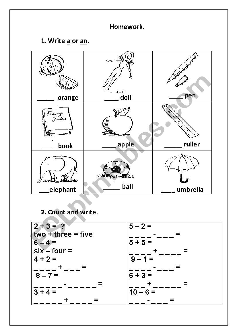 controlwork worksheet