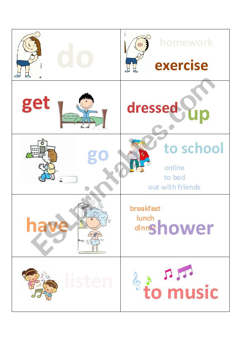 More exercise on Daily Routines Vocabulary!