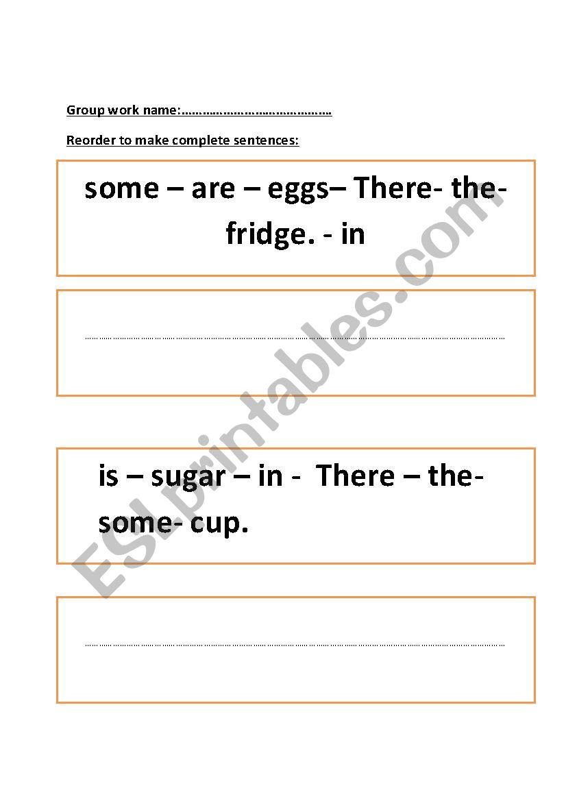 There is/ There are worksheet