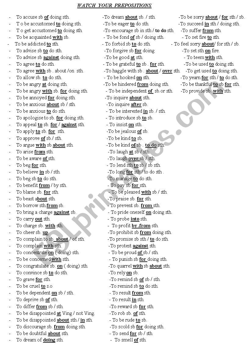 preposition 3rd worksheet