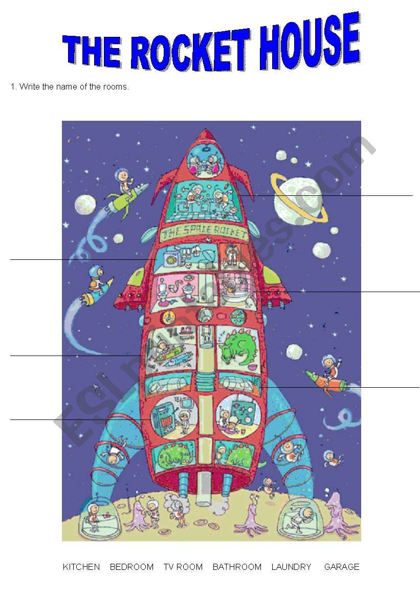 the rocket house worksheet