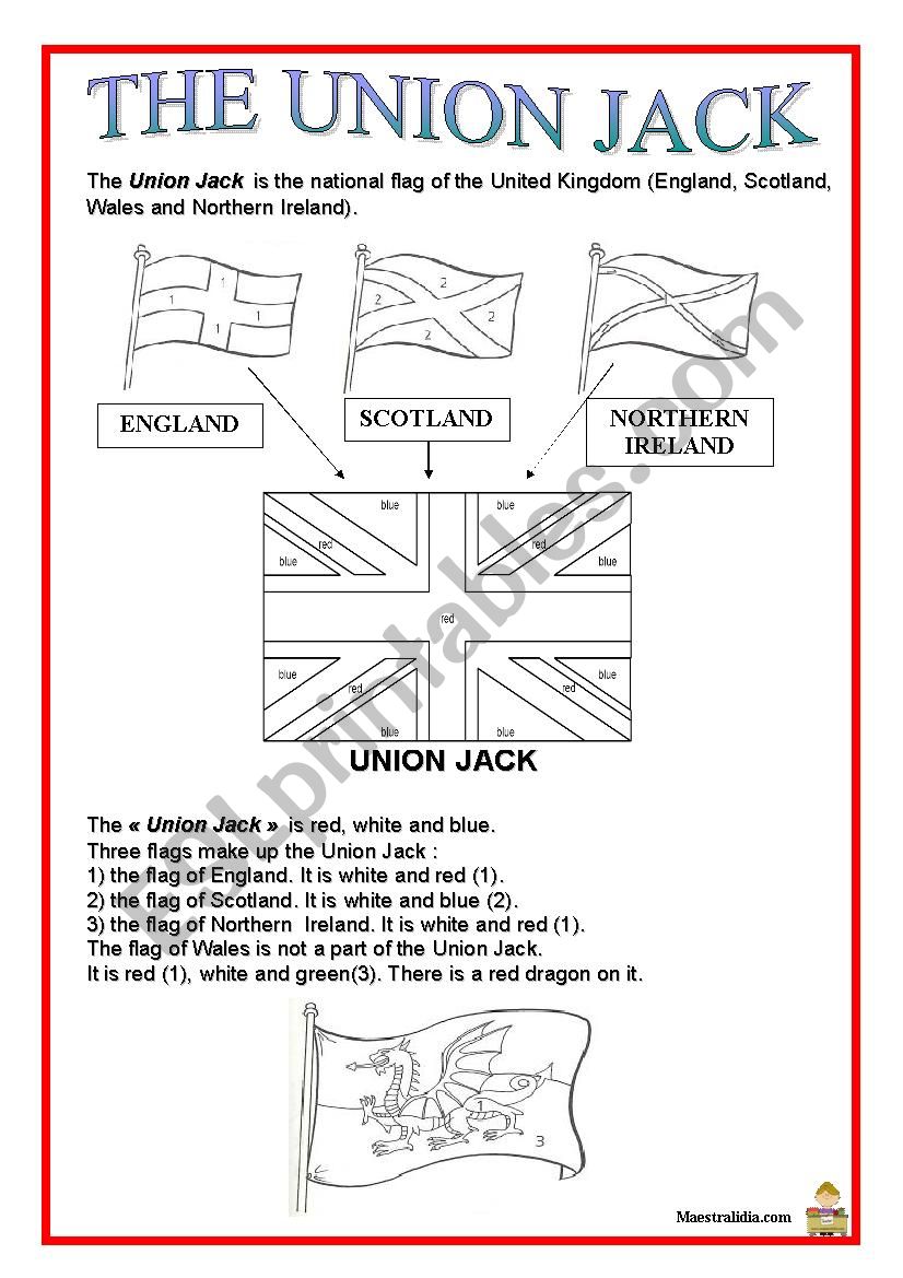 The Union Jack worksheet