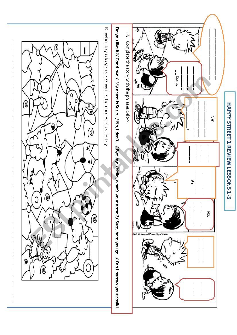 Happy Street 1 Review of lesson 1-3