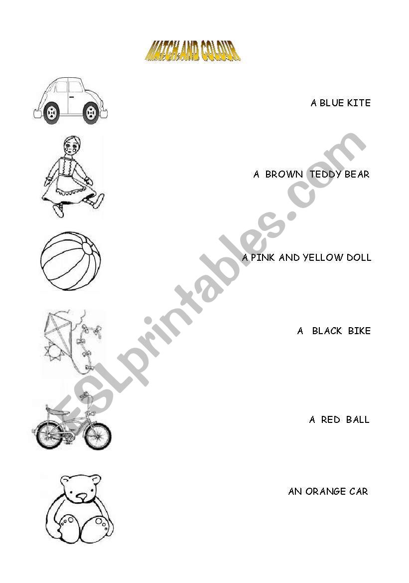 toys worksheet