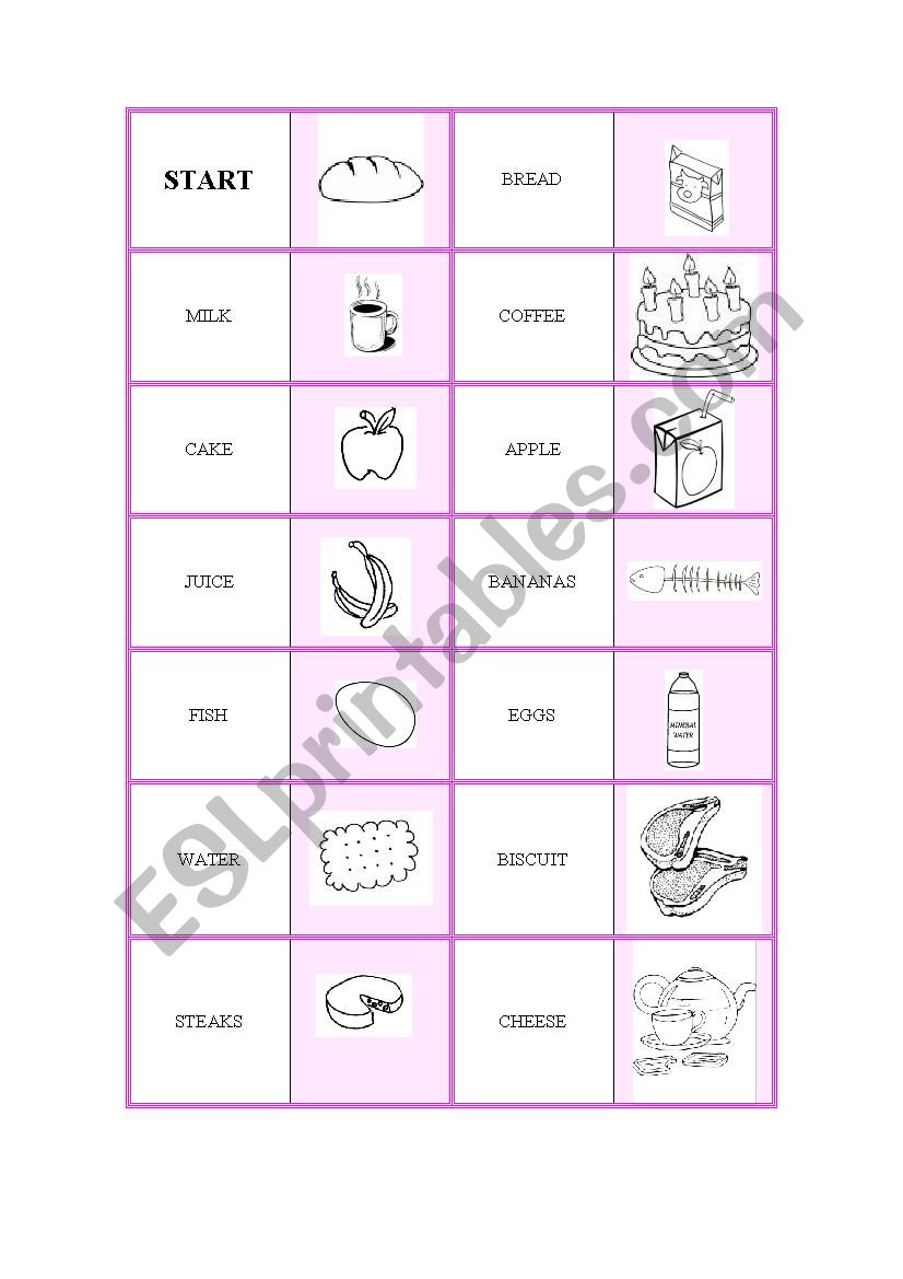 DOMINO FOOD AND DRINKS worksheet