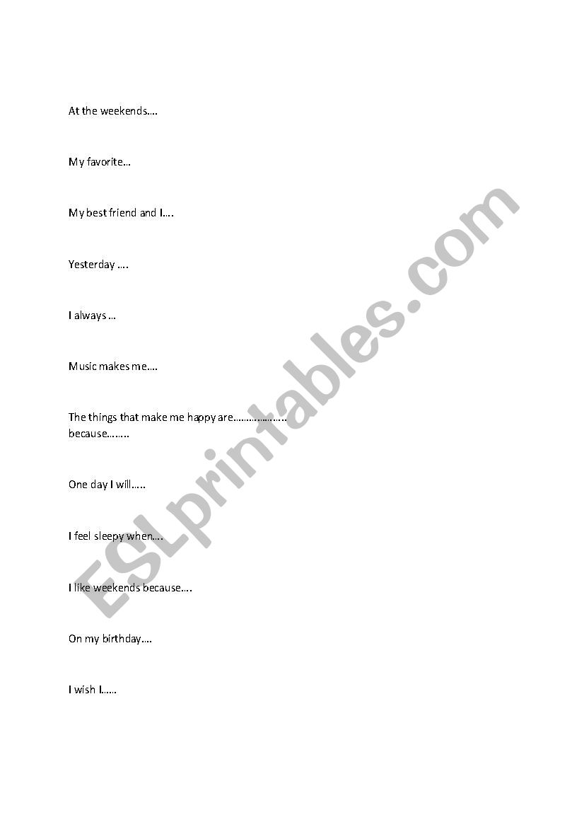 simple phrases  worksheet
