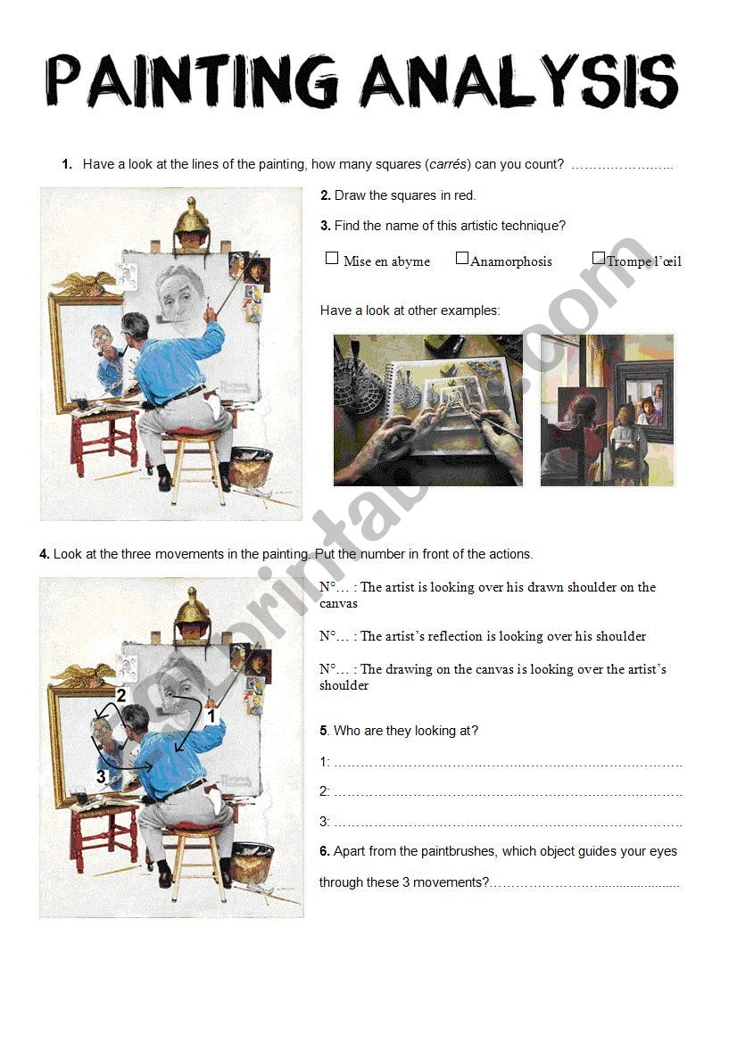 Norman Rockwell Triple Self Portrait ANALYSIS