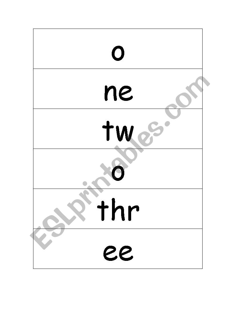 form the numbers worksheet