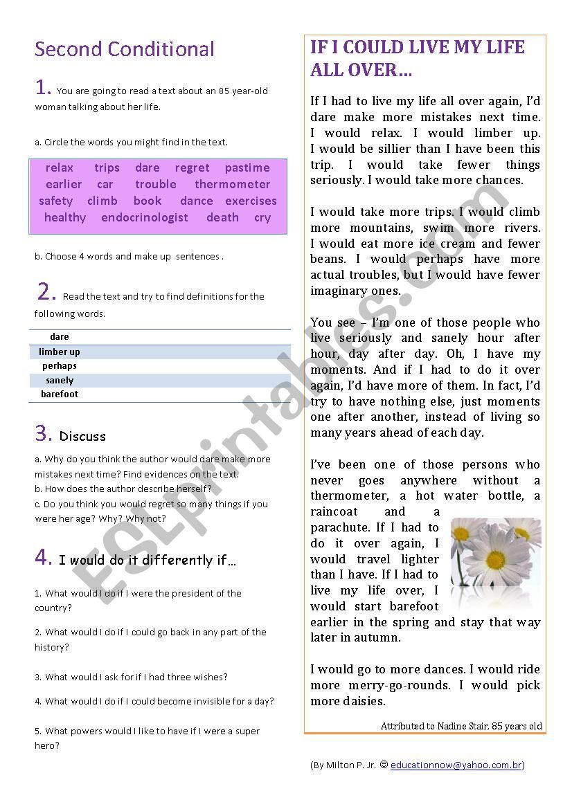 conditionals worksheet